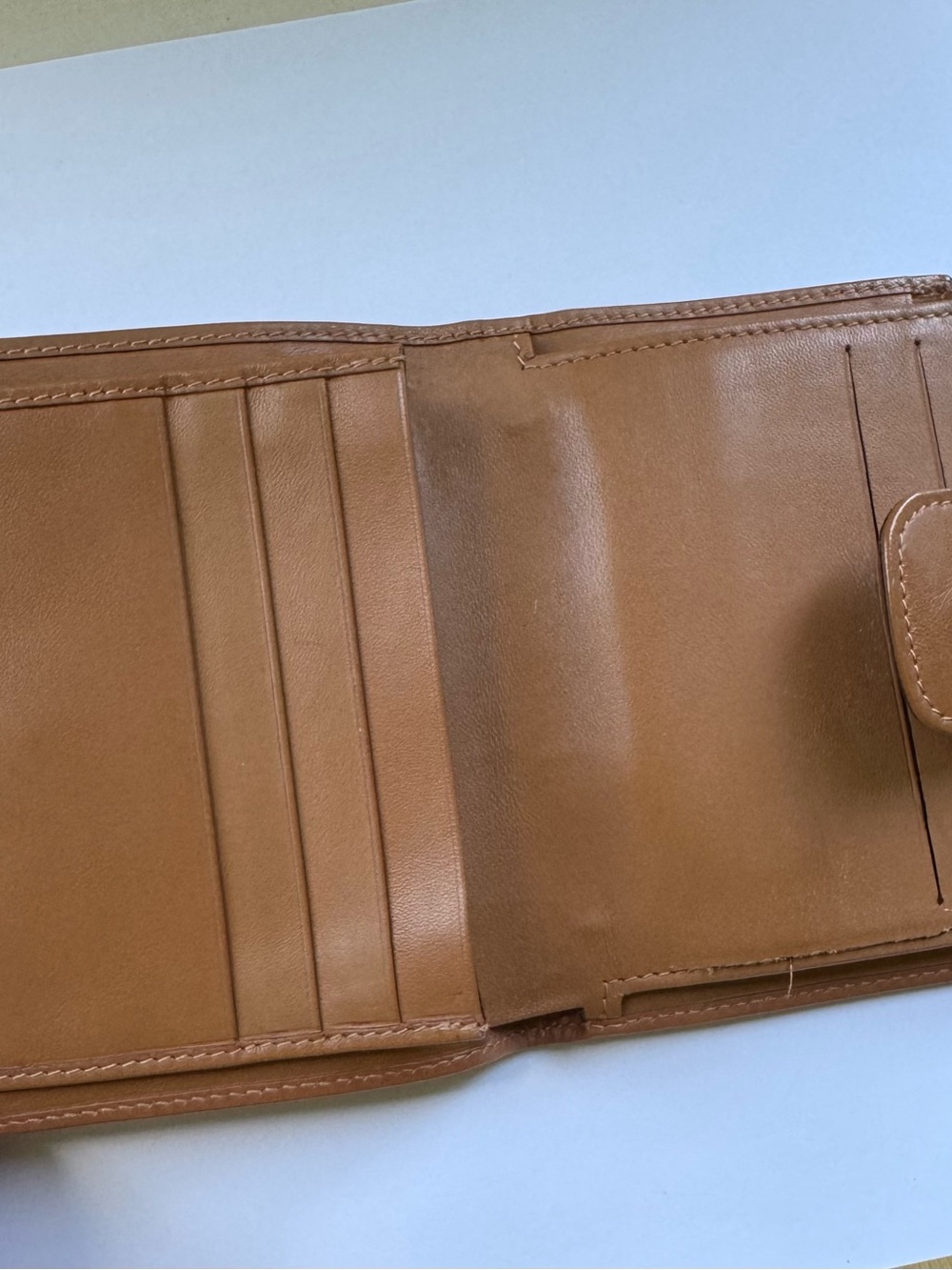 Celine Brown Monogram Canvas Leather Trim Wallet with Gold Hardware - Picture 4 of 10